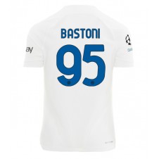 Inter Milan Alessandro Bastoni #95 Bortatröja 2023-24 Korta ärmar